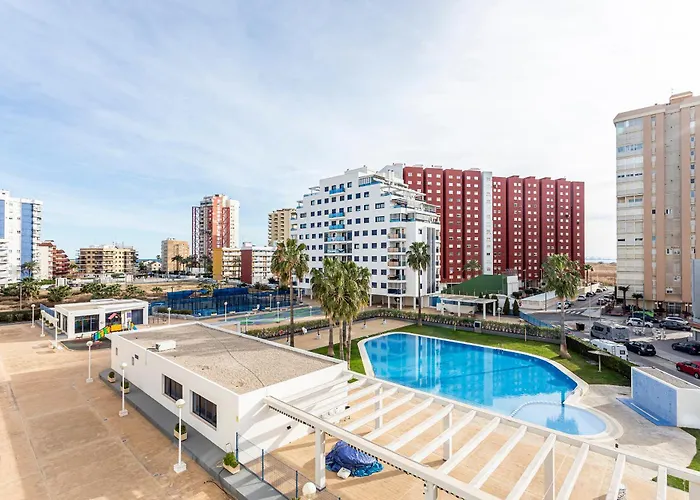 Playa Valencia Residencial Sol y Mar Terraza con Vistas y Parking